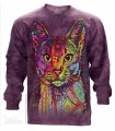 T-shirt manche longue Chat Abyssin The Mountain