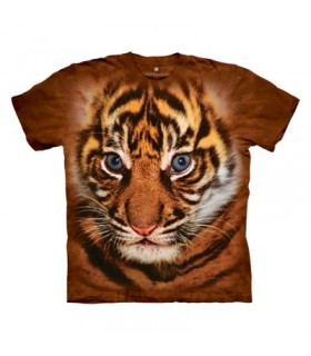 Big Face Sumatran Tiger Cub - Big Cat T Shirt The Mountain