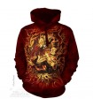 Adult Fire Tiger Fantasy Hoodie The Mountain