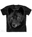 Black Wolf Animal T Shirt The Mountain
