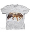 Snow Wolf Animal T Shirt The Mountain