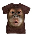 Ladies Big Face Baby Orangutan T Shirt The Mountain