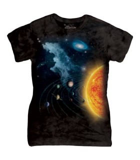 The Mountain Ladies Solar System Space T Shirt