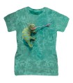 The Mountain Ladies Climbing Chameleon Reptile T Shirt