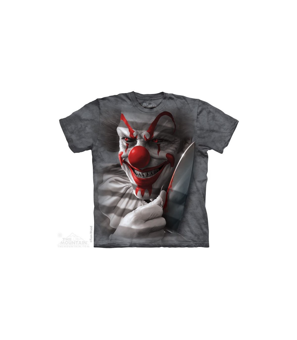 The Mountain Unisex Erwachsen Clown Cut Horror T Shirt 