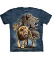 T-Shirt Groupe de Lions par The Mountain