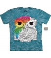 T-shirt hibou 1 à colorier