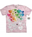 T-shirt Coeur à colorier