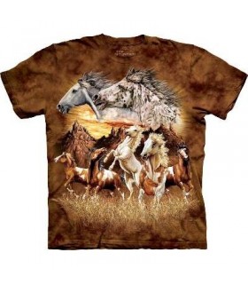 Find 15 Horses - Horse T Shirt Mountain