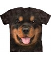 Big Face Rottweiler Puppy T Shirt