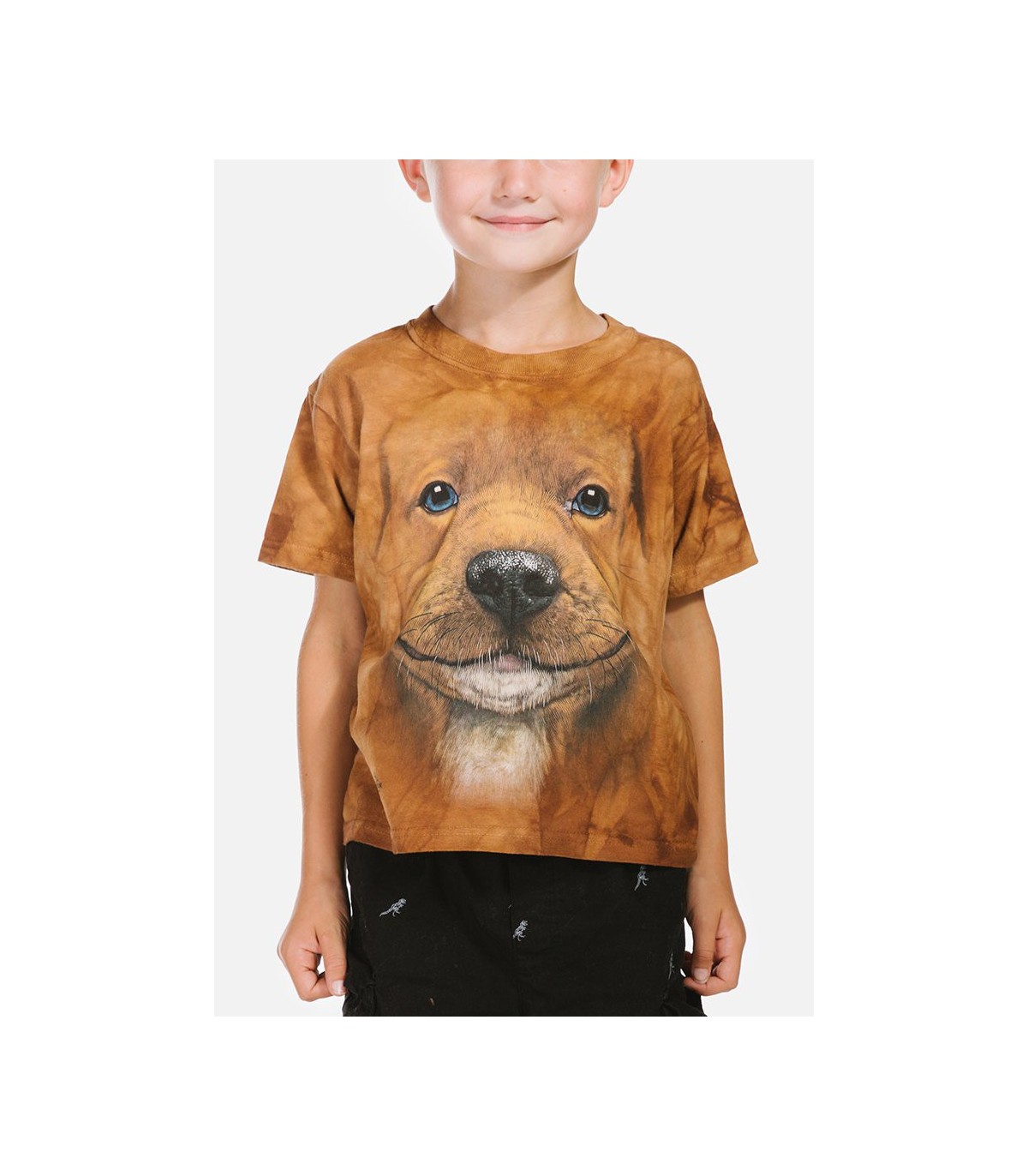 The Mountain Unisex Big Face Pitbull Puppy Dog T Shirt
