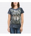 Warrior Wolf Ladies T Shirt