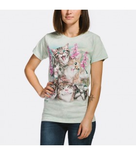 T-shirt pour femme Selfie de chatons The Mountain