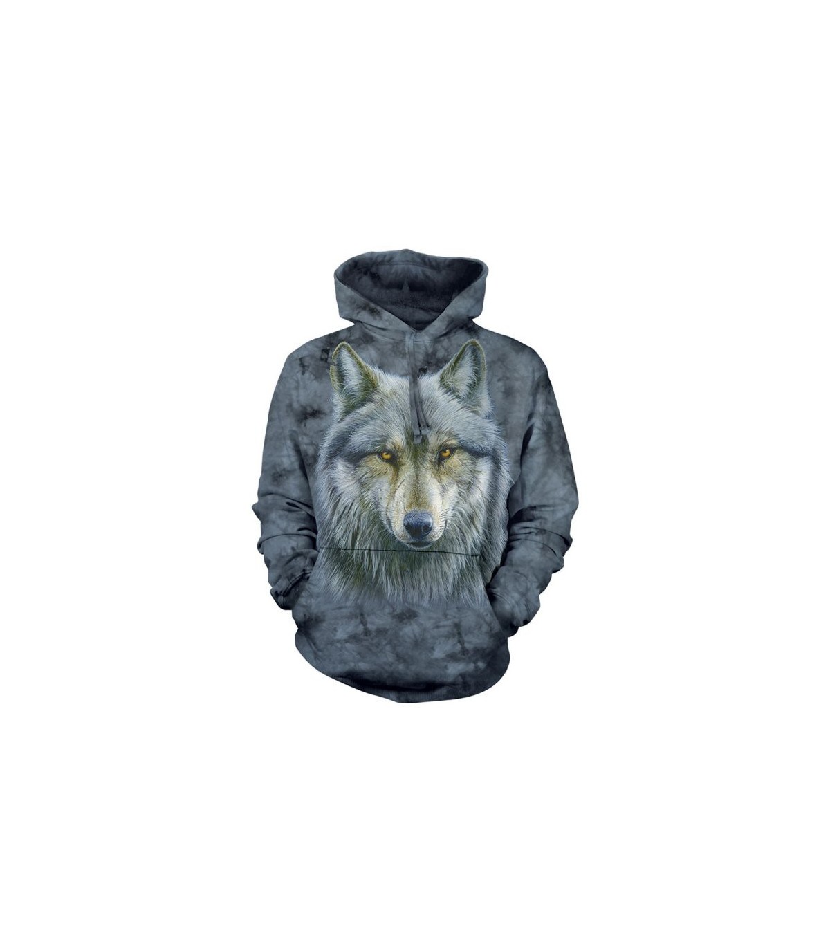 Womens Wolf Print Sweatshirt Western Style Animal Wolf Hoddie