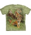 Wild Tiger Collage T Shirt
