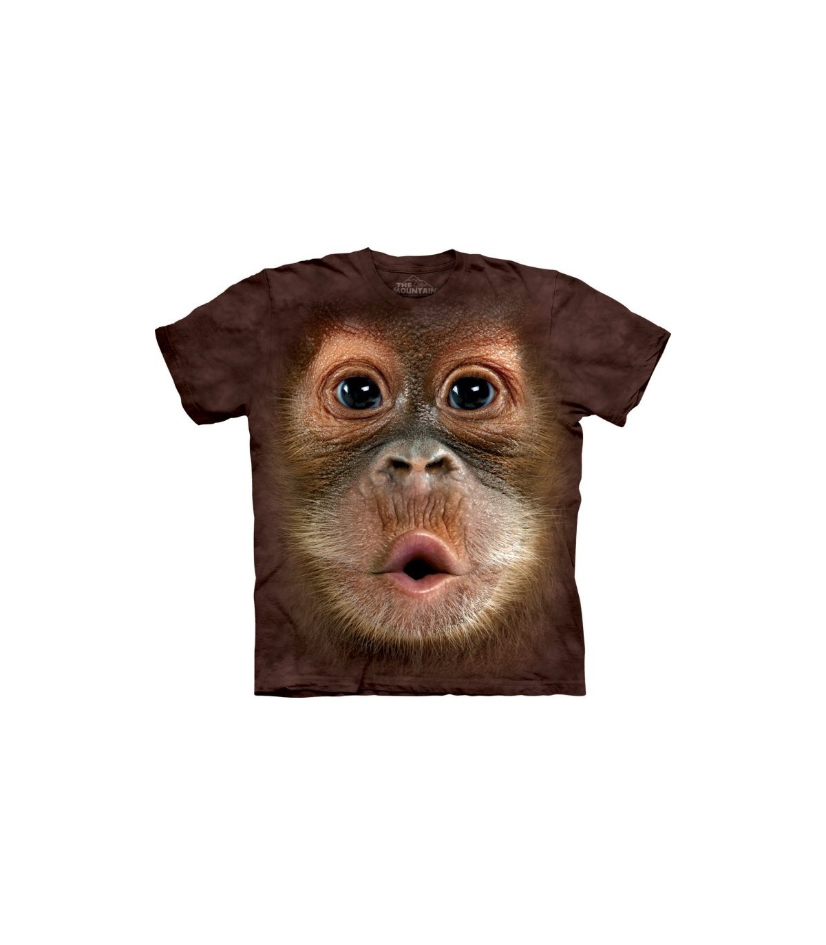 Big Face Baby Orangutan T Shirt Mountain