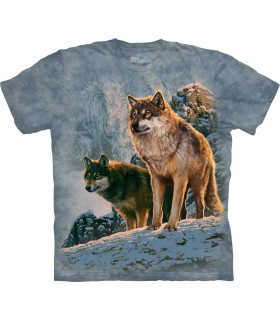 Wolf Couple Sunset T Shirt
