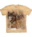 Winter Wolf Portrait T Shirt