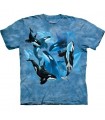 Orca Collage - Sealife T Shirt by the Mountain