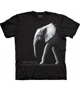 Elephant Stop Extinct T Shirt