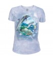 Bulle de dauphin - T-shirt Femme Tri-blend The Mountain