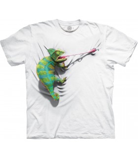 The Mountain Climbing Chameleon Special Edition White TShirt