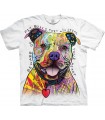 The Mountain Beware Pitbull Special Edition Wht Russo TShirt