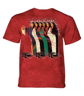 The Mountain Meetng of the Clanseekers Native Indian T Shirt