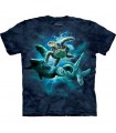 Sea Turtle Collage - Sealife T Shirt by the Mountain