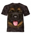 The Mountain Unisex Big Face German Shepherd Puppy T Shirt