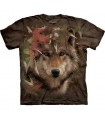 Autumn Encounter - Wolf T Shirt by the Mountain