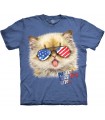 The Mountain Party Like It's 1776 Patriotic USA Cat T Shirt