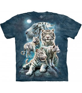 The Mountain Night Tiger Collage Big Cat T Shirt