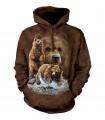 Find 10 Brown Bears Adult Hoodie