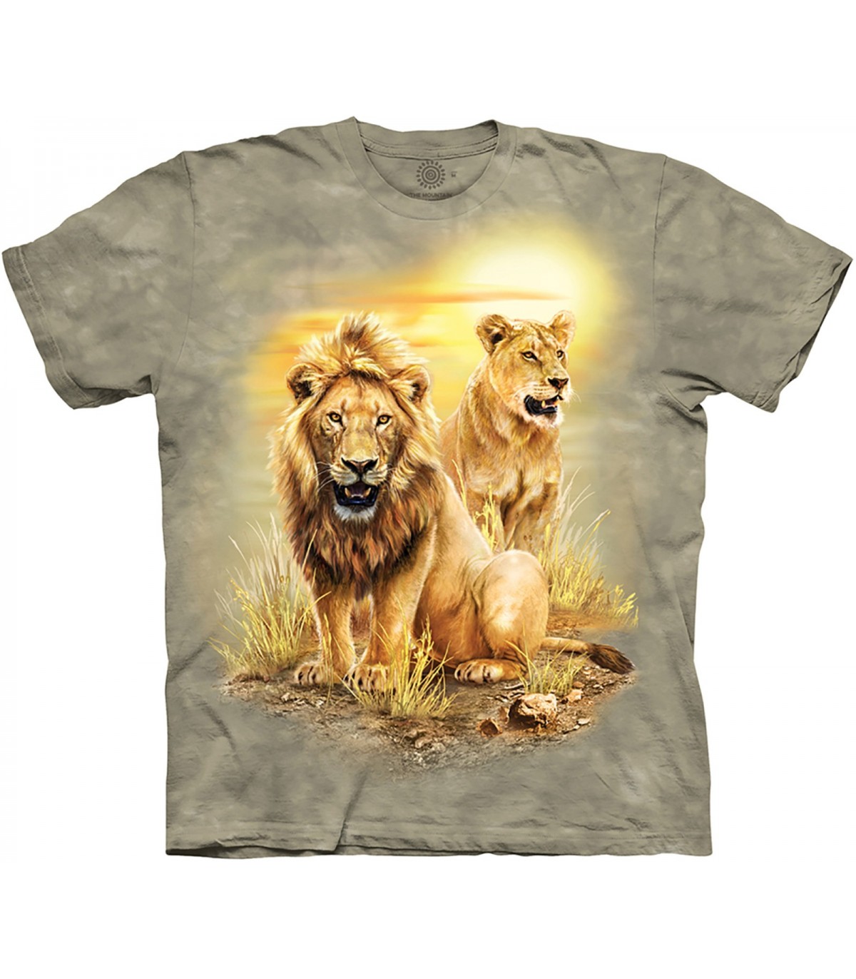 The Mountain Unisex Child Lion Pair Big Cat Animal T Shirt 