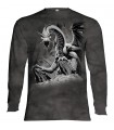 Longsleeve T-Shirt with Black Dragon design