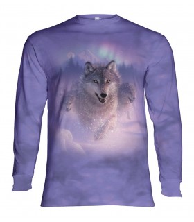 Longsleeve T-Shirt with Northern Lights design