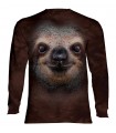 Longsleeve T-Shirt with Sloth Face design