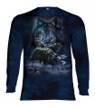 Longsleeve T-Shirt with Wolf Pack design