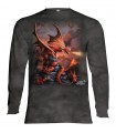 Longsleeve T-Shirt with Fire Dragon design