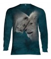 Longsleeve T-Shirt with White Lions Love design