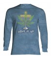Longsleeve T-Shirt with Lit Hanukkah design