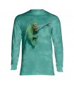 Longsleeve T-Shirt with Climbing Chameleon design