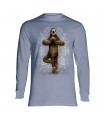 Longsleeve T-Shirt with Namaste Sloth design