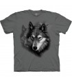 The Mountain Base Wolf Portrait T-Shirt