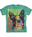 The Mountain Boston Terrier Luv T-Shirt