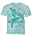 The Mountain Monotone Sea Turtles T-Shirt