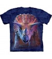 Charging Triceratops - Dinosaurs T Shirt by the Mountain