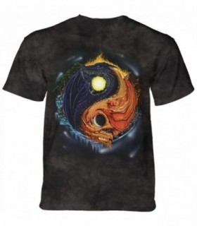 The Mountain Yin Yang Dragons T-Shirt