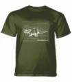 Tee-shirt Fiche d'information sur le tricératops en Vert The Mountain